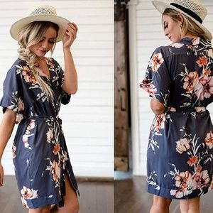 🆕 Floral Mini Shirt Dress~LAST ONE(Sm)